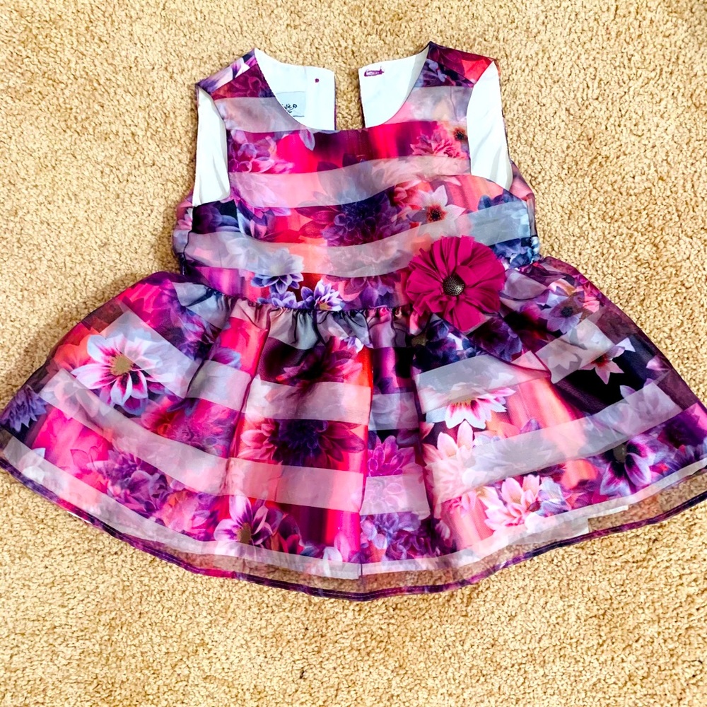 Pippa & Julia Infant Floral Dress